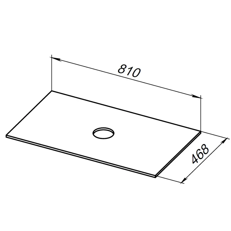 Столешница Allen Brau Fantasy 80 1.11009.B бежевый