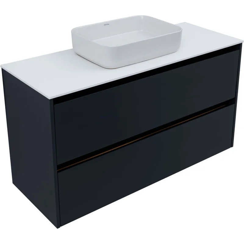 Тумба под раковину Allen Brau Activity 120 1.34007.AM антрацит матовый/черный браш