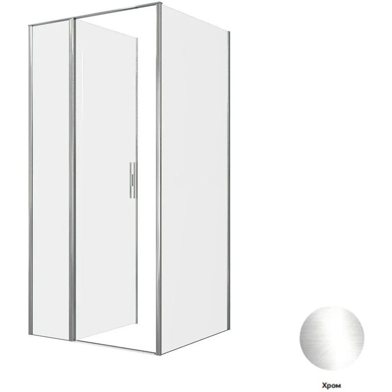 Душевой уголок Allen Brau Priority 100x90 3.31028.00 + 3.31043.00 хром