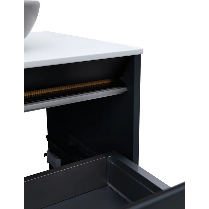 Тумба под раковину Allen Brau Activity 80 1.34004.AM антрацит матовый/черный браш