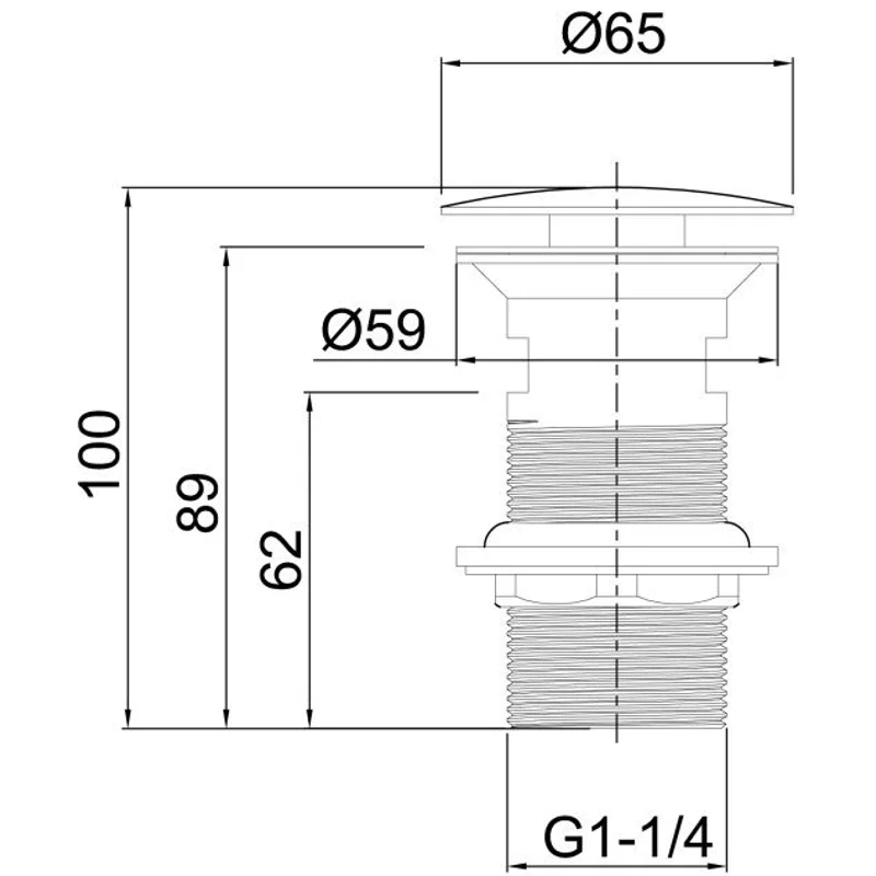 Донный клапан Allen Brau Priority 5.31024-GB золото
