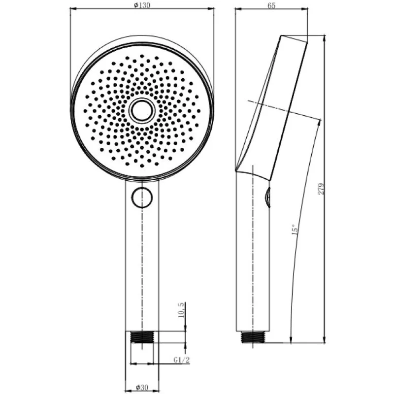 Душевая лейка Allen Brau Priority 5.31B20-MG графит браш