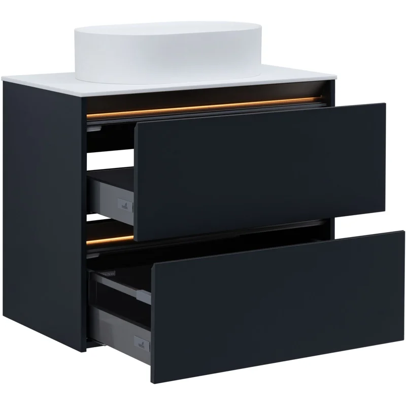 Тумба под раковину Allen Brau Activity 80 1.34012.AM антрацит матовый/олива браш