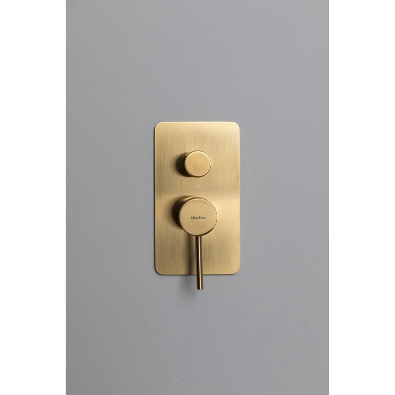 Смеситель для ванны Allen Brau Priority 5.31A11-GB (с внутренней частью, 3 выхода) золото