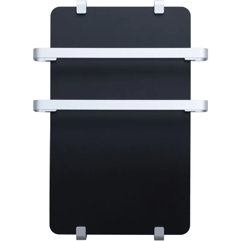 Полотенцесушитель электрический Allen Brau Infinity 100x44 с рейлингом 2.0 и креплением, серебро браш