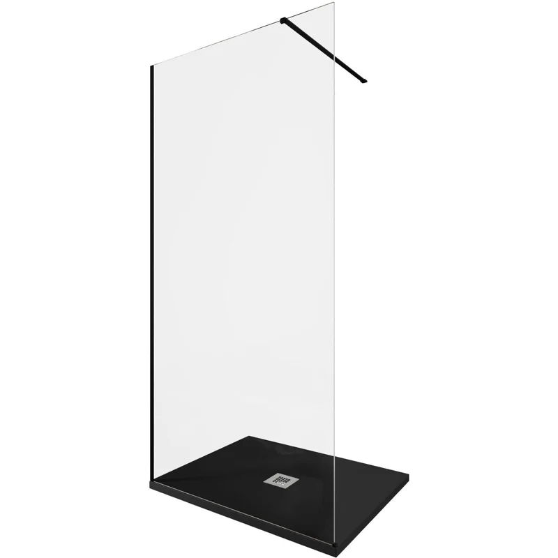 Душевая перегородка Allen Brau Infinity 1 100 3.21015.BBA черный браш