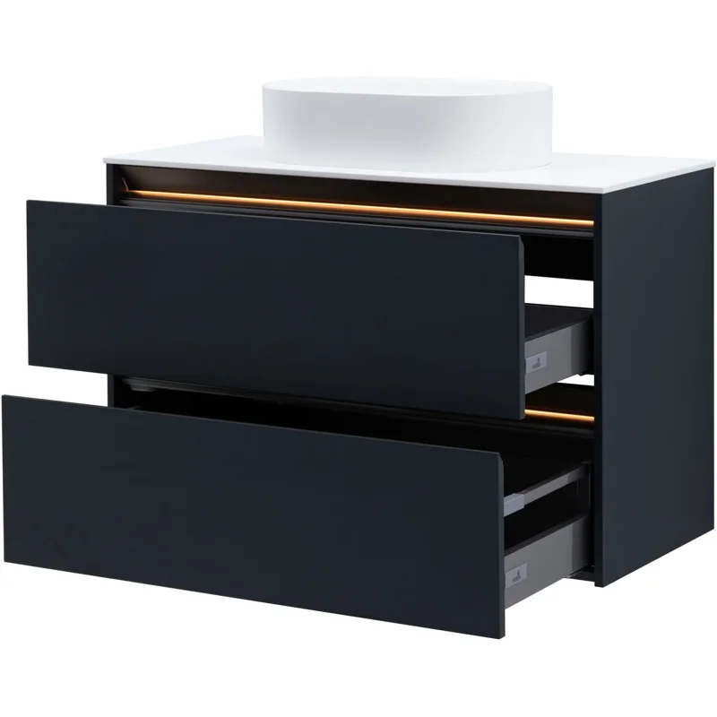 Тумба под раковину Allen Brau Activity 100 1.34014.AM антрацит матовый/олива браш