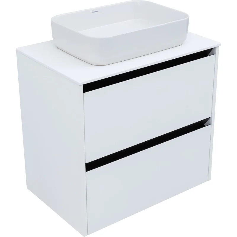 Тумба под раковину Allen Brau Activity 70 1.34003.WM белый матовый/черный браш