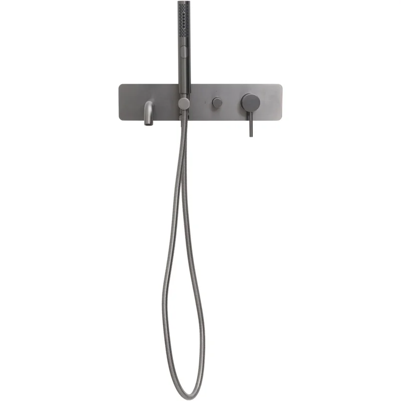 Смеситель для ванны Allen Brau Priority 5.31A05-MG (с внутренней частью) графит браш