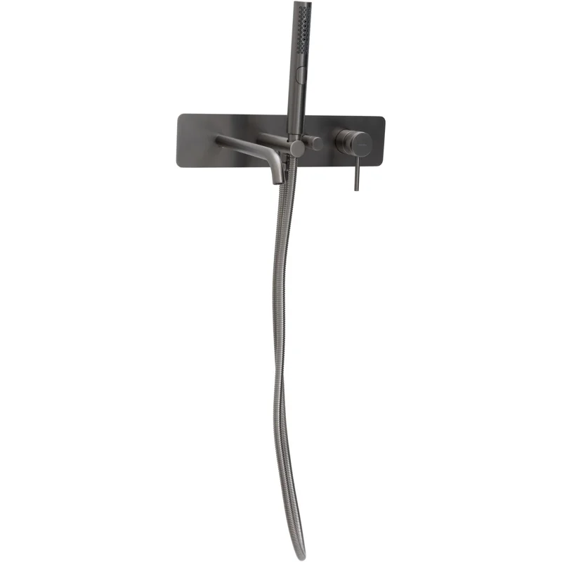 Смеситель для ванны Allen Brau Priority 5.31A05-MG (с внутренней частью) графит браш