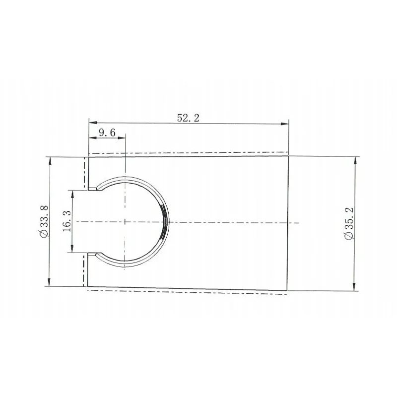 Держатель для душа Allen Brau Infinity 5.21C17-31 черный матовый
