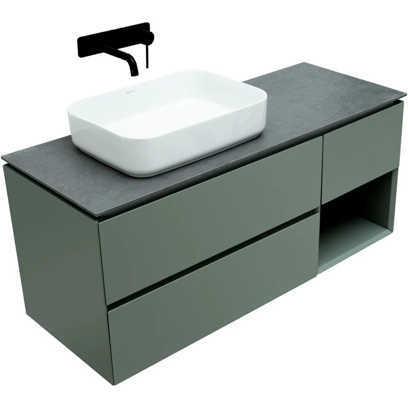 Тумба под раковину Allen Brau Infinity 120 1.21005.CGM L олива матовый