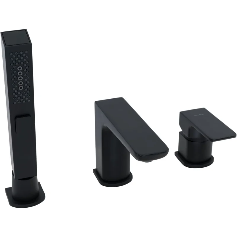 Смеситель на борт ванны Allen Brau Infinity 5.21008-31 (с внутренней частью) черный матовый