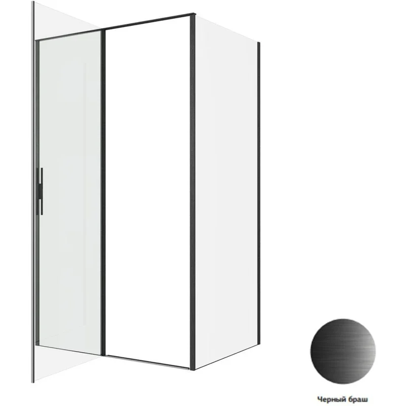 Душевой уголок Allen Brau Priority 120x90 3.31033.BBA + 3.31045.BBA черный браш