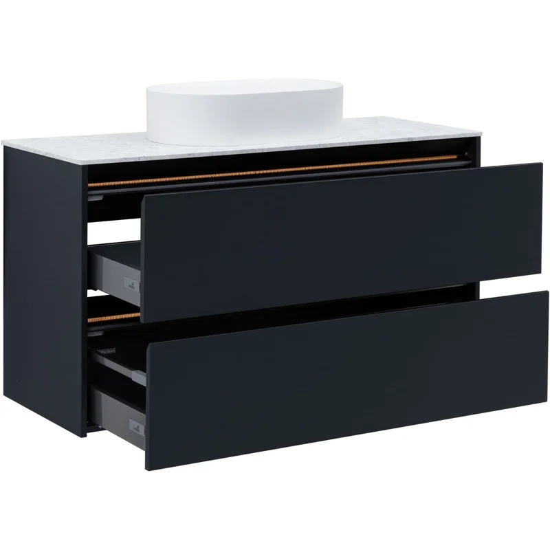 Тумба под раковину Allen Brau Activity 120 1.34007.AM антрацит матовый/черный браш