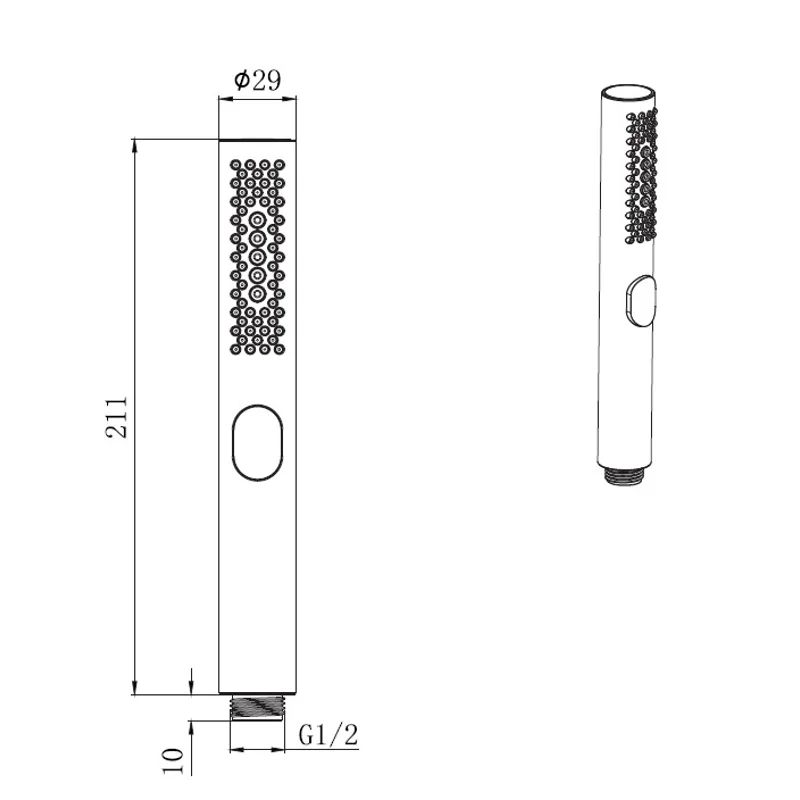 Душевая лейка Allen Brau Priority 5.31A20-31 черный матовый