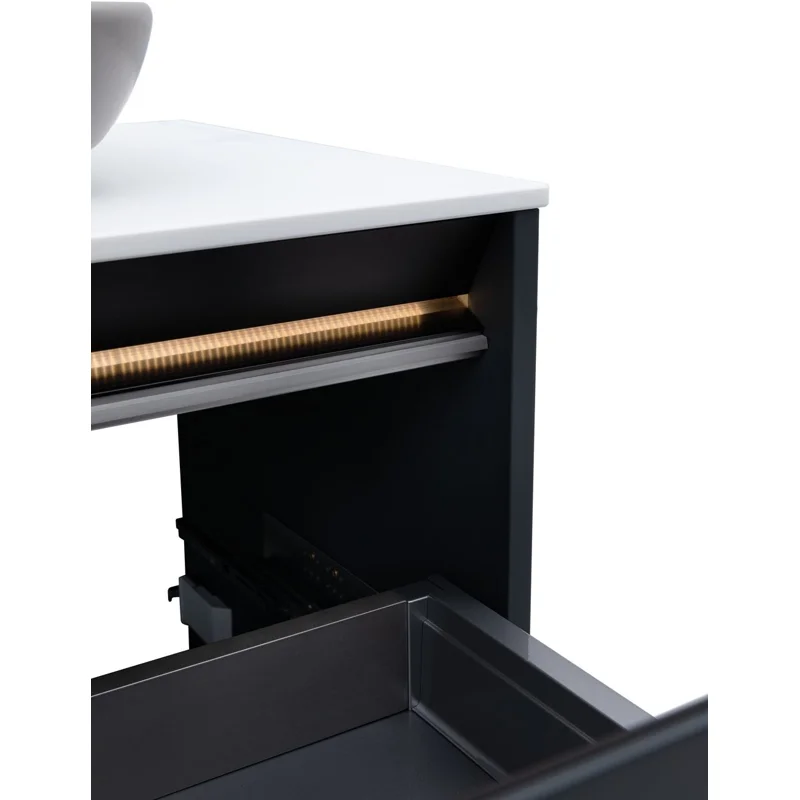 Тумба под раковину Allen Brau Activity 70 1.34003.AM антрацит матовый/черный браш