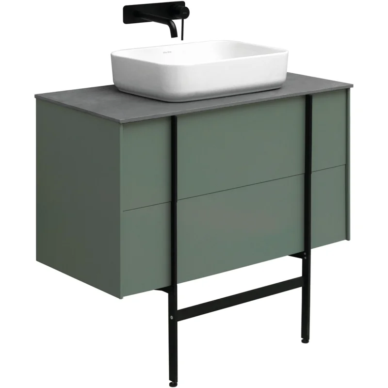 Тумба под раковину Allen Brau Reality 90 1.32006.CGM олива матовый