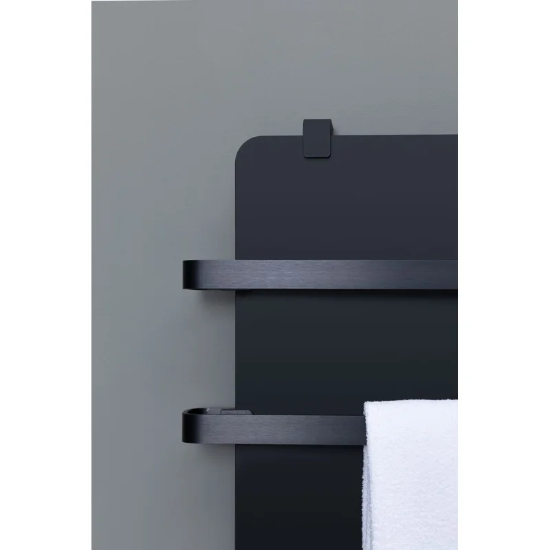 Полотенцесушитель электрический Allen Brau Infinity 120x44 с рейлингом 2.0 и креплением, черный матовый