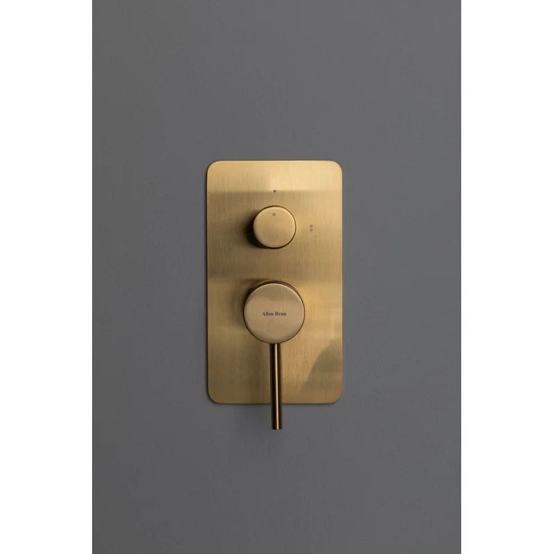 Смеситель для ванны Allen Brau Priority 5.31011-GB (с внутренней частью, 2 выхода) золото