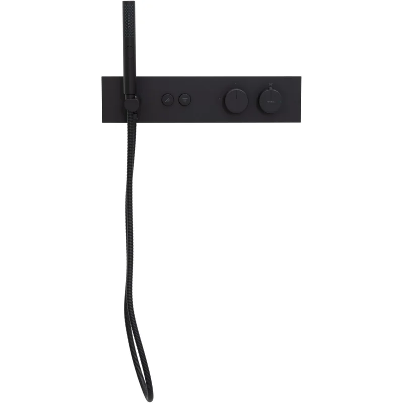 Смеситель для ванны Allen Brau Liberty 5.33010-31 (с внутренней частью, 2 хода) черный матовый