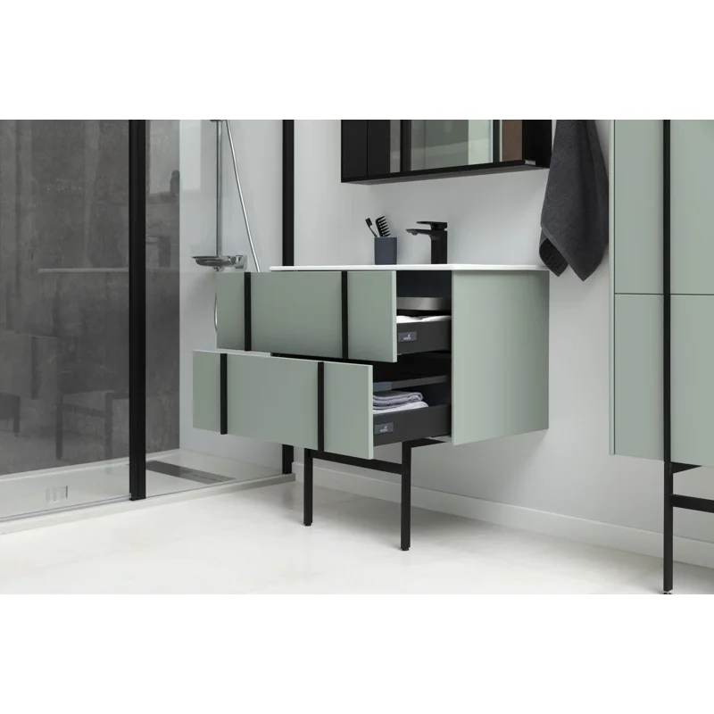 Тумба под раковину Allen Brau Reality 80 1.32005.CGM олива матовый