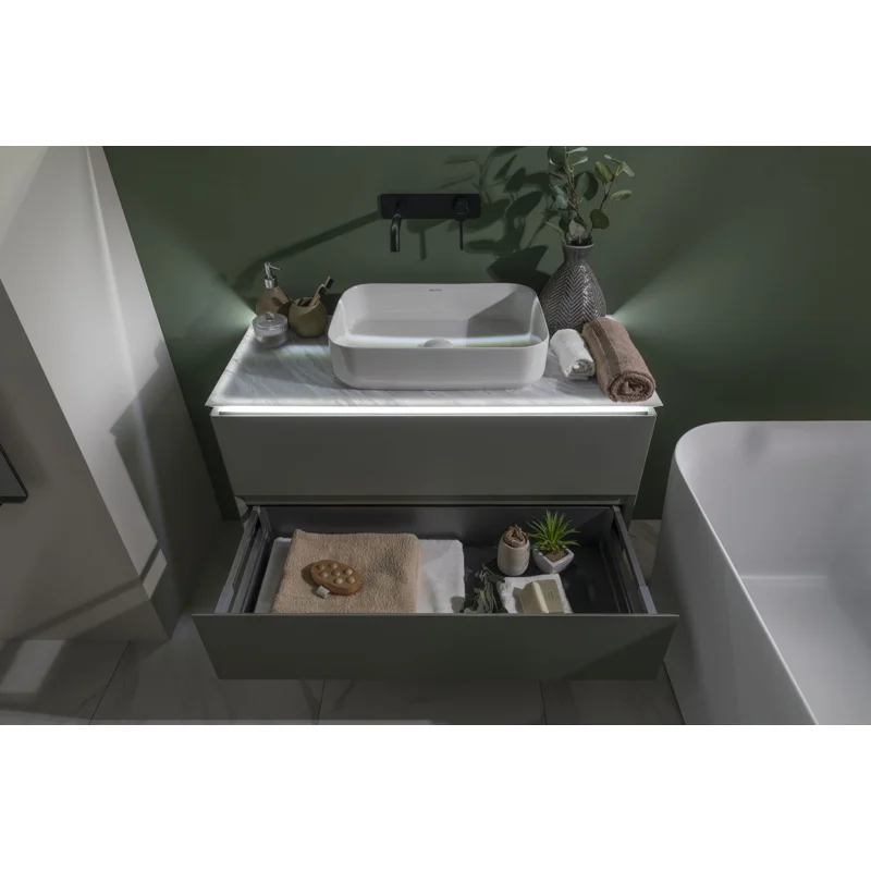 Тумба под раковину Allen Brau Infinity 100 1.21003.CGM олива матовый