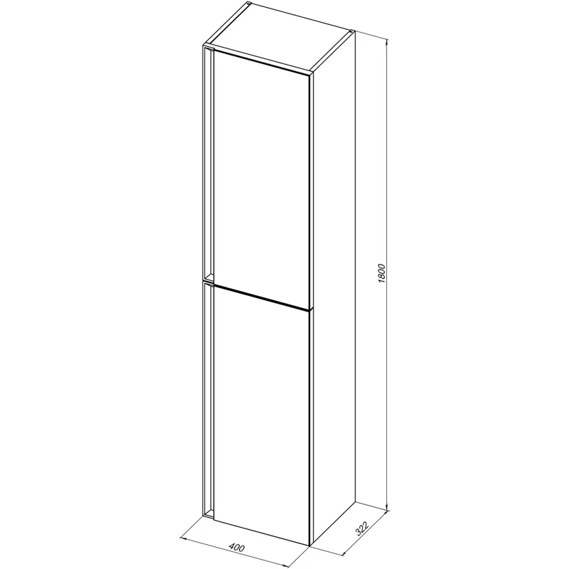 Шкаф-пенал Allen Brau Eclipse 40 1.E1005.AM 2.0 антрацит матовый