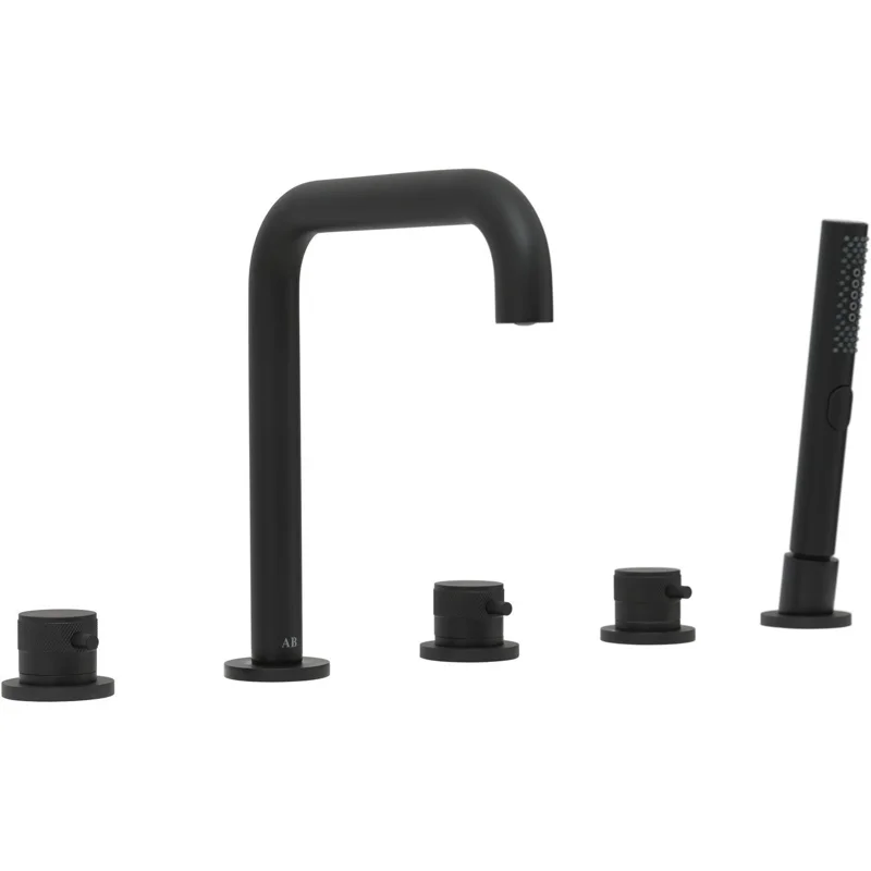 Смеситель на борт ванны Allen Brau Priority 5.31007-31 (с внутренней частью) черный матовый