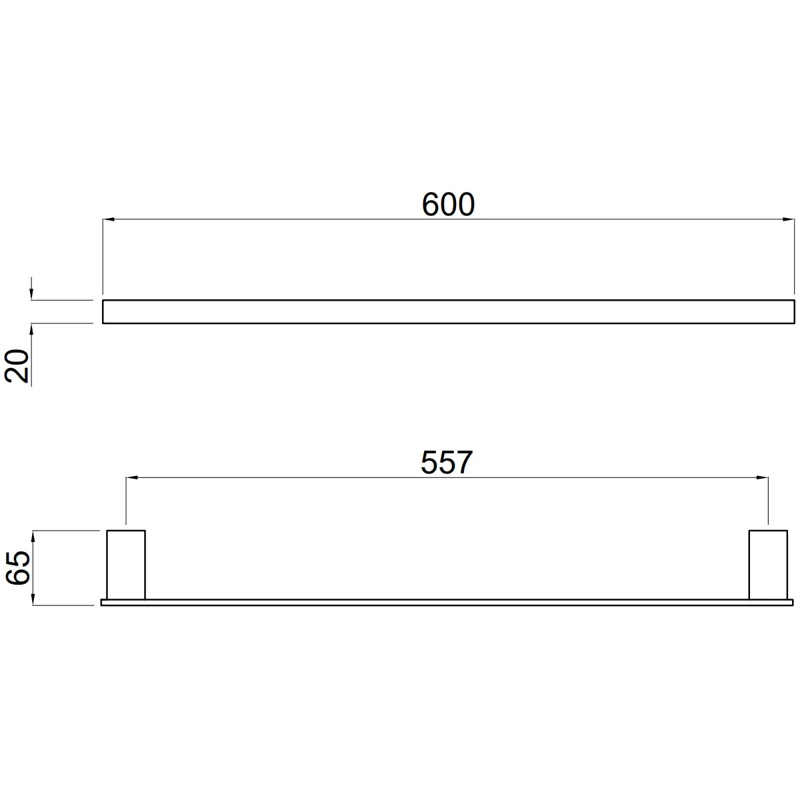 Держатель для полотенец Allen Brau Infinity 6.21011-00 хром