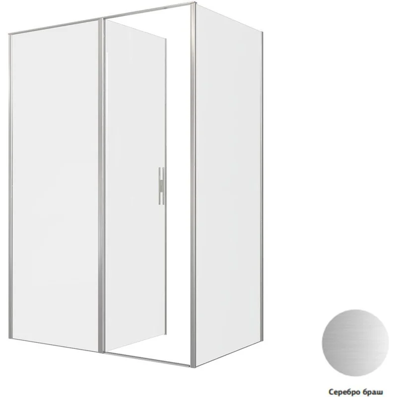 Душевой уголок Allen Brau Priority 140x90 3.31035.BA + 3.31044.BA серебро браш