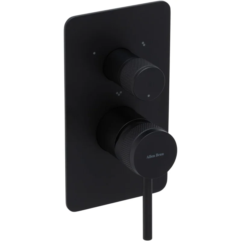 Смеситель для ванны Allen Brau Priority 5.31A11-31 (с внутренней частью, 3 выхода) черный матовый