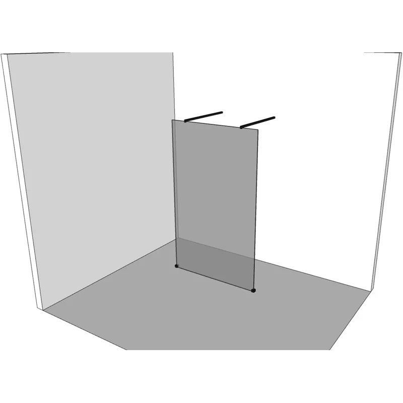 Душевая перегородка Allen Brau Infinity 2 140 3.21051.BBA черный браш