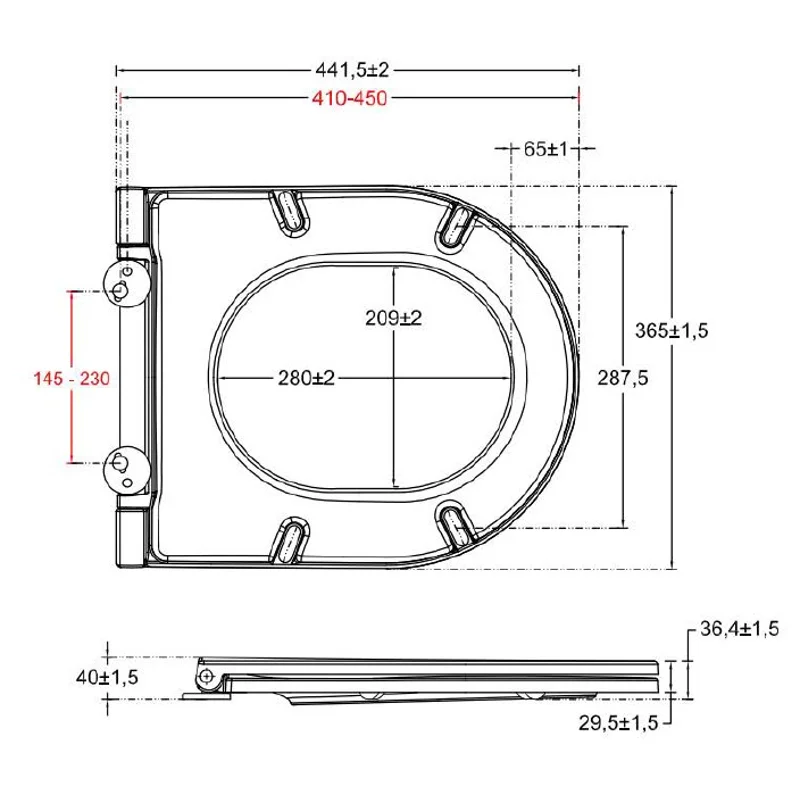 Крышка-сиденье для унитаза Allen Brau Reality 4.32007.31 черный матовый