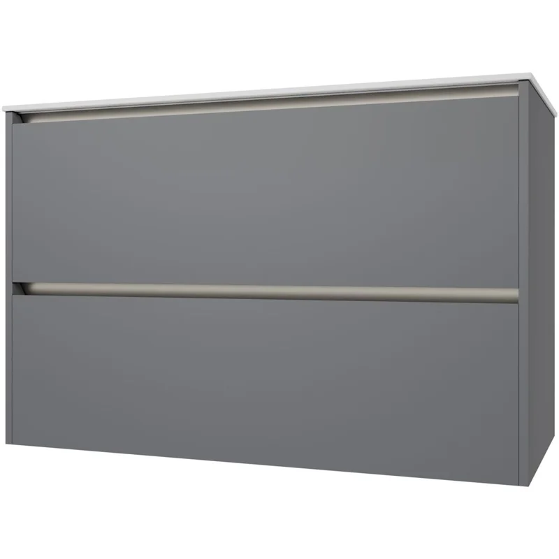 Тумба под раковину Allen Brau Activity 100 1.34014.PGM платина матовый/олива браш