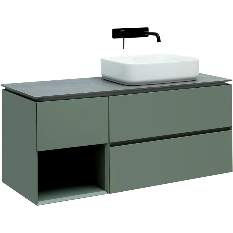 Тумба под раковину Allen Brau Infinity 120 1.21007.CGM R олива матовый