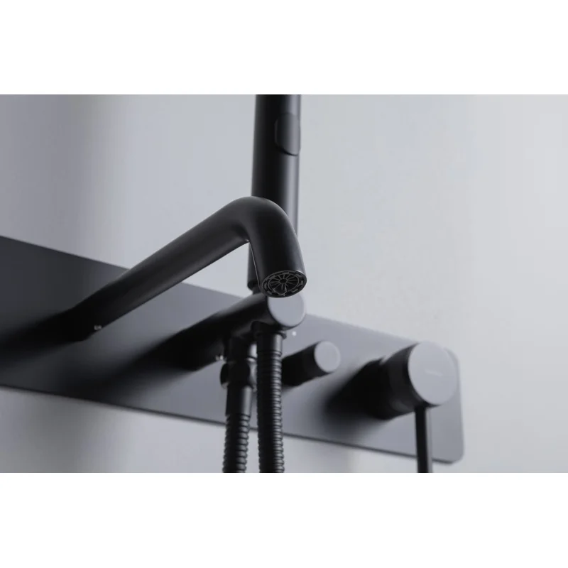 Смеситель для ванны Allen Brau Priority 5.31A05-31 (с внутренней частью) черный матовый