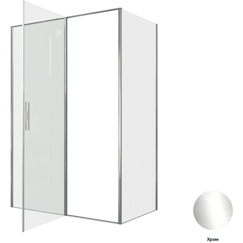 Душевой уголок Allen Brau Priority 140x80 3.31034.00 + 3.31040.00 хром