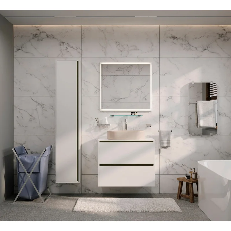 Тумба под раковину Allen Brau Activity 120 1.34007.WM белый матовый/черный браш