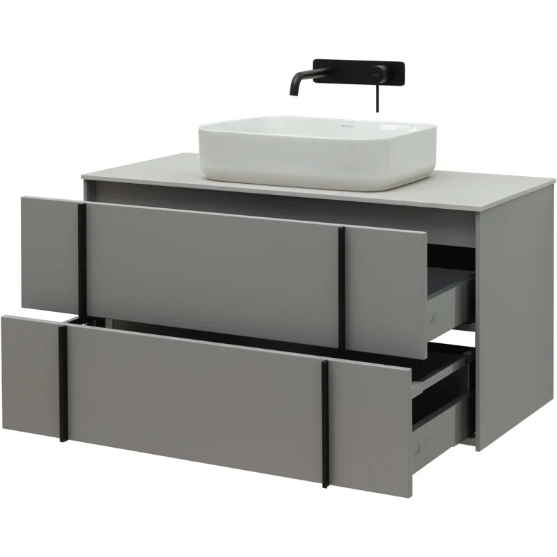 Тумба под раковину Allen Brau Reality 100 1.32007.PGM платина матовый