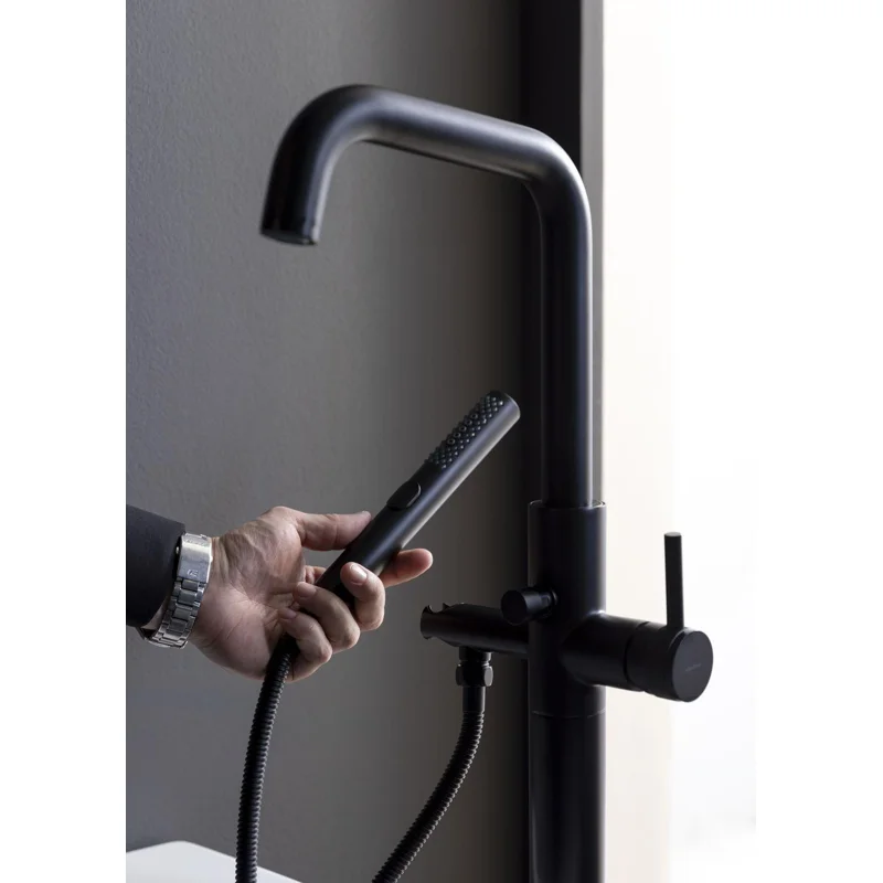 Смеситель для ванны Allen Brau Priority 5.31008-31 (с внутренней частью) черный матовый