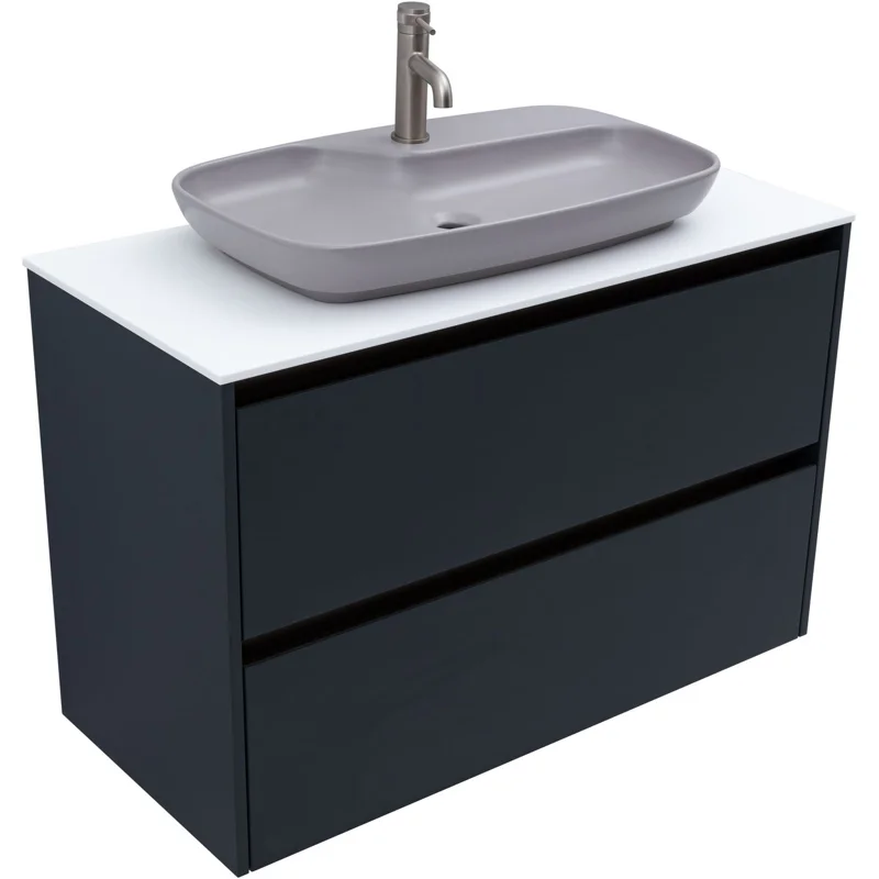 Тумба под раковину Allen Brau Activity 100 1.34014.AM антрацит матовый/олива браш