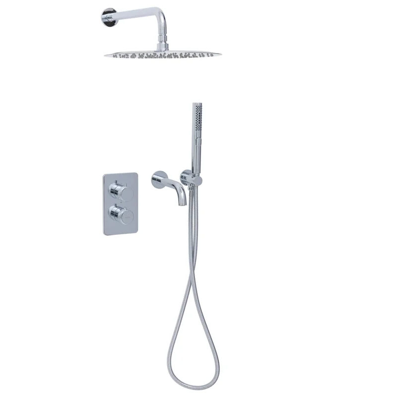 Душевой комплект Allen Brau Priority 5.31014-00 (с внутренней частью, 3 выхода) хром