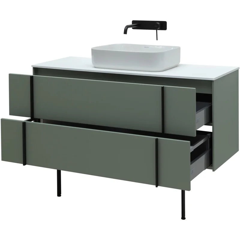 Тумба под раковину Allen Brau Reality 120 1.32008.CGM олива матовый