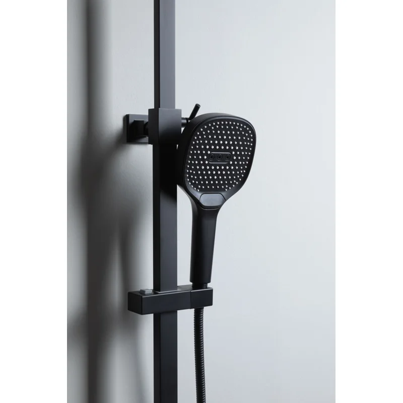 Душевая стойка Allen Brau Infinity 5.21030-31 черный матовый