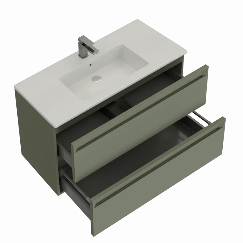 Тумба под раковину Allen Brau Eclipse 100 1.E1003.CGM 2.0 олива матовый