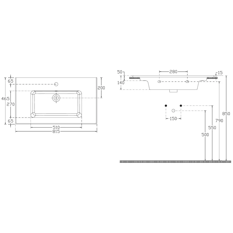 Раковина Allen Brau Fantasy 82 4.11012.20 белый глянец