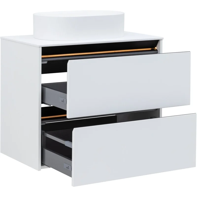 Тумба под раковину Allen Brau Activity 80 1.34004.WM белый матовый/черный браш