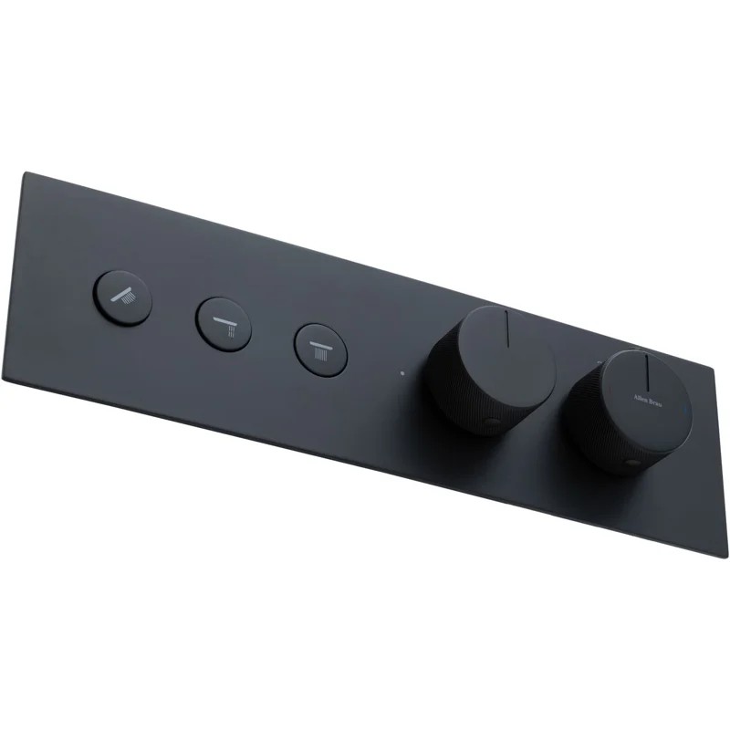 Смеситель для душа Allen Brau Liberty 5.33003-31 (с внутренней частью, 3 выхода) черный матовый