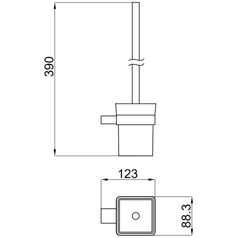Ершик для унитаза Allen Brau Infinity 6.21008-00 белый/хром